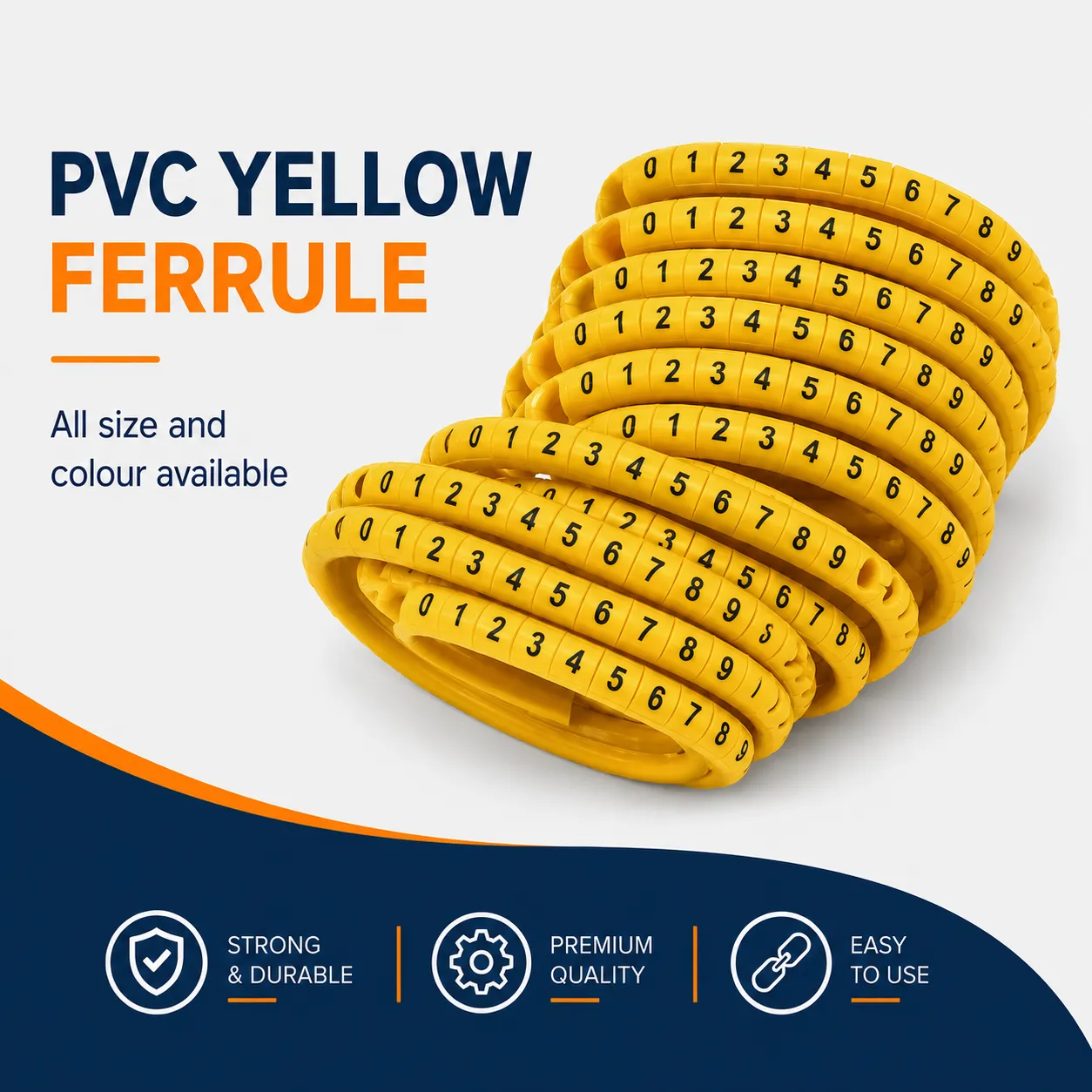 8706PVC CAT6 Yellow Ferrule.webp